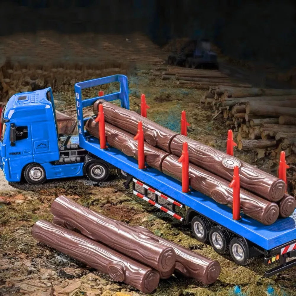 HUINA 1:50 medienos transporto sunkvežimis