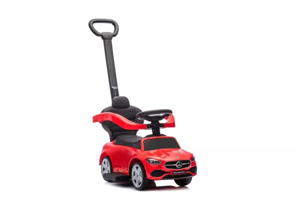 Stūmiklis–Mašinėlė Mercedes 3in1 – Raudona