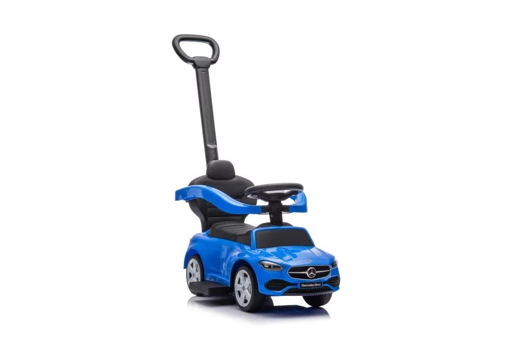 Stūmiklis–Mašinėlė Mercedes 3in1 – Mėlyna