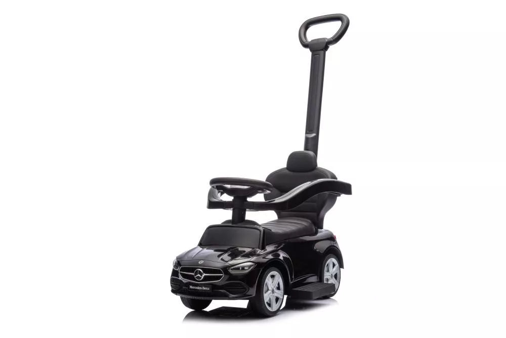 Stūmiklis–Mašinėlė Mercedes 3in1 – Juodas