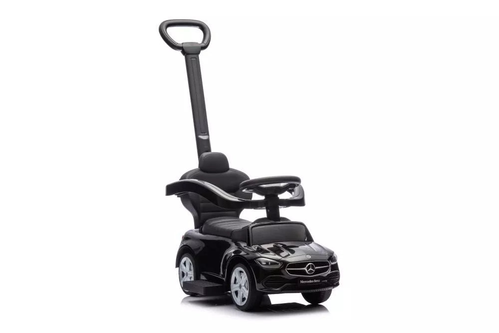 Stūmiklis–Mašinėlė Mercedes 3in1 – Juodas