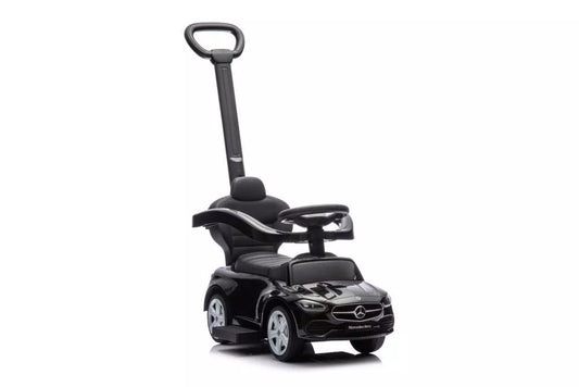 Stūmiklis–Mašinėlė Mercedes 3in1 – Juodas