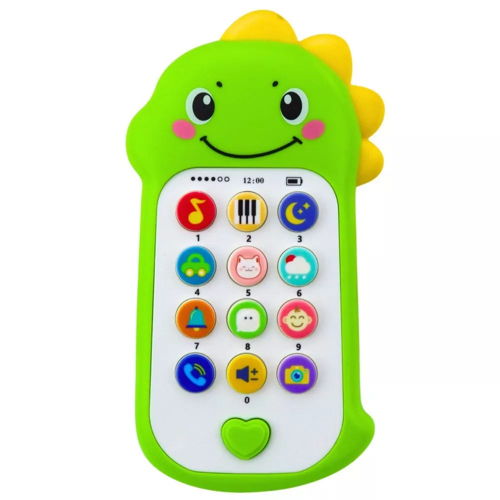 Dinozauro formos žaislinis telefonas