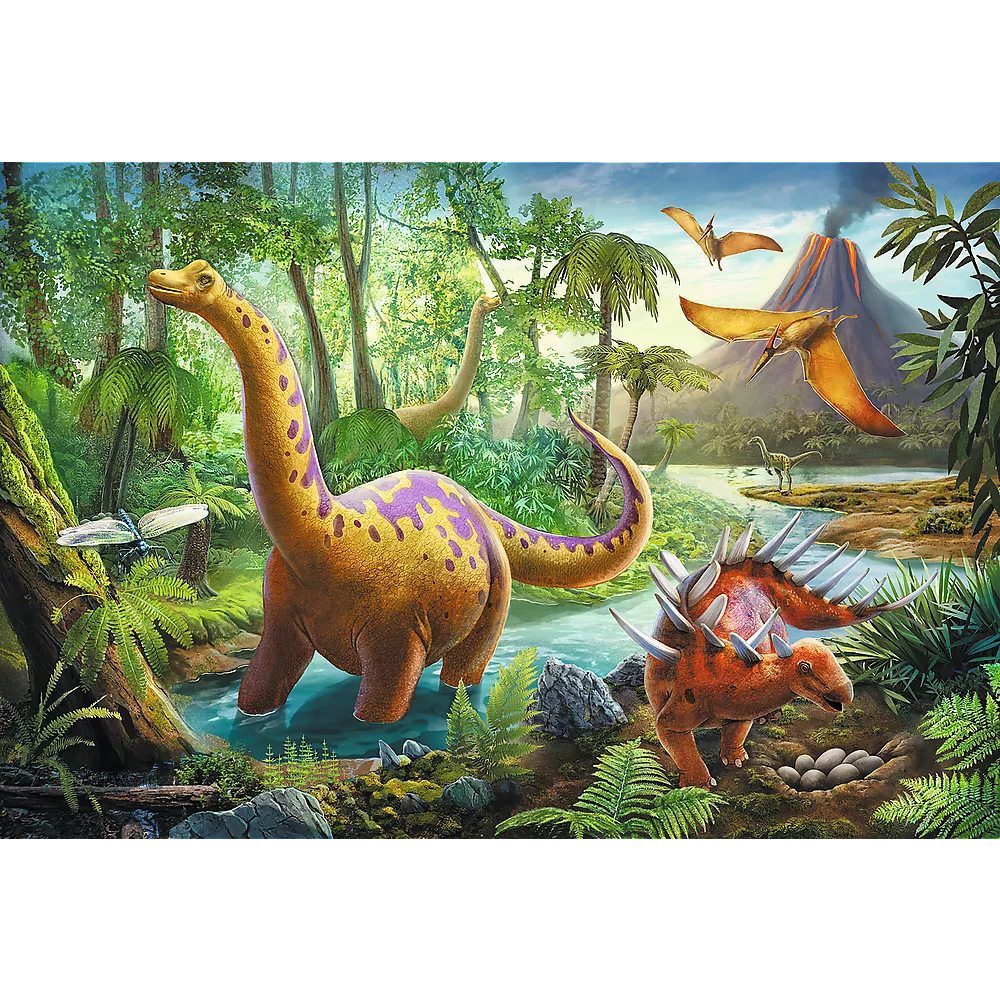 Dėlionė „Dinozaurų žygis“ – 60 detalių