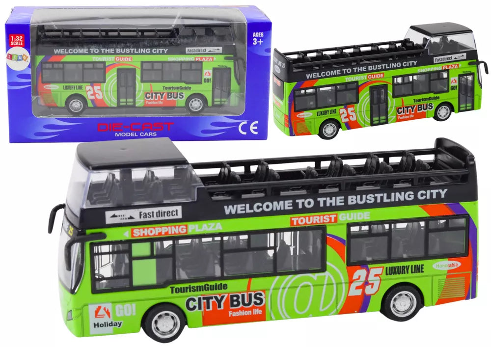 Turistinis dviaukštis autobusas su atidaromomis durimis