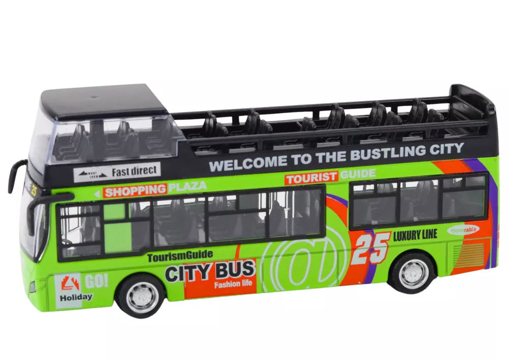 Turistinis dviaukštis autobusas su atidaromomis durimis