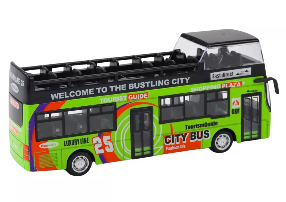 Turistinis dviaukštis autobusas su atidaromomis durimis
