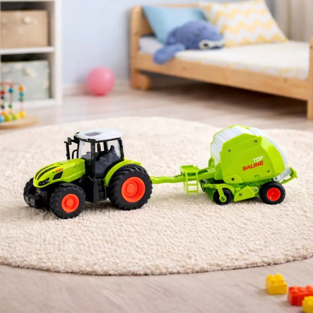 RC traktorius su presu 1:24 – nuotoliniu būdu valdomas Farmer 2.4 GHz