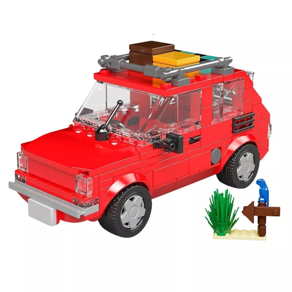Mould King Fiat 126p su priekaba 1:24 – 393 detalių konstruktorius