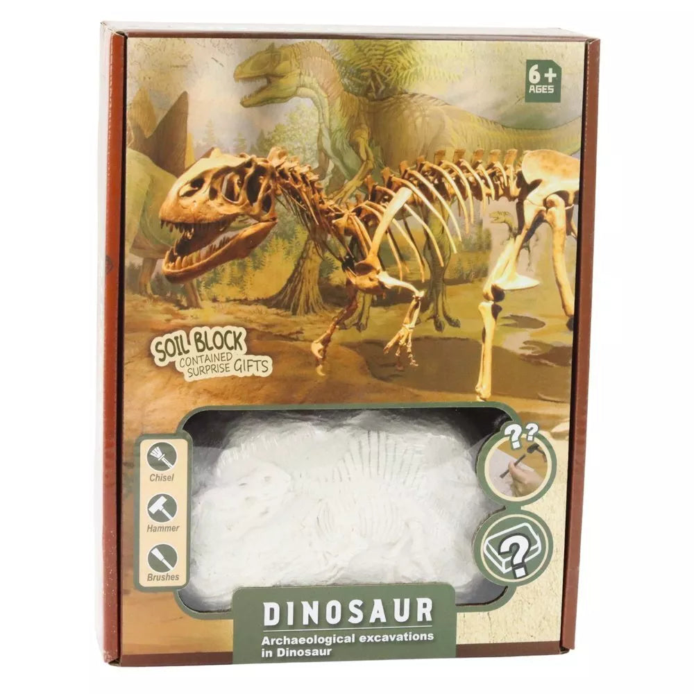 Mažojo paleontologo rinkinys – išsikask savo dinozauro skeletą iš gipso bloko