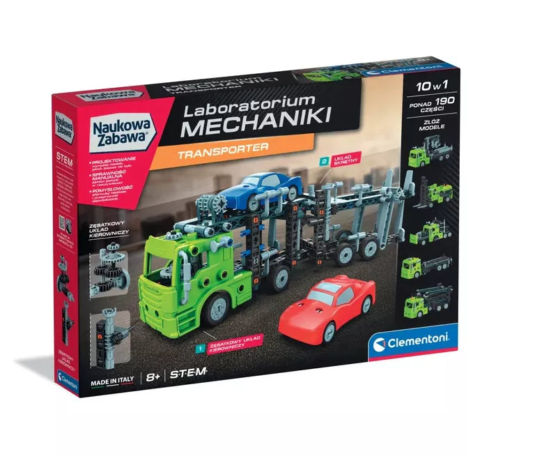 Mechanikos laboratorija – transporteris Clementoni