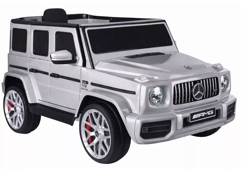 Elektrinis vaikiškas automobilis Mercedes G63 S306‑1 Sidabrinis