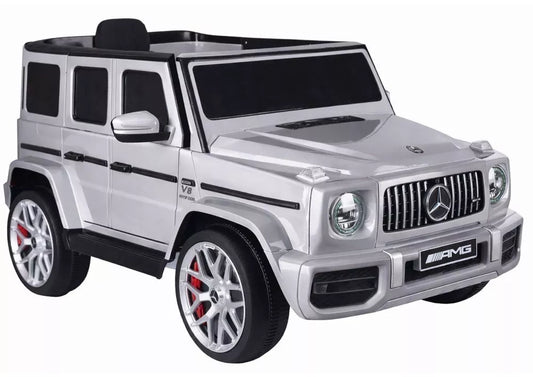 Elektrinis vaikiškas automobilis Mercedes G63 S306‑1 Sidabrinis