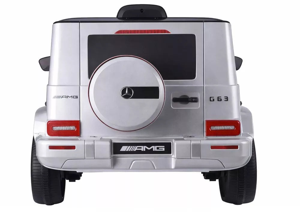 Elektrinis vaikiškas automobilis Mercedes G63 S306‑1 Sidabrinis