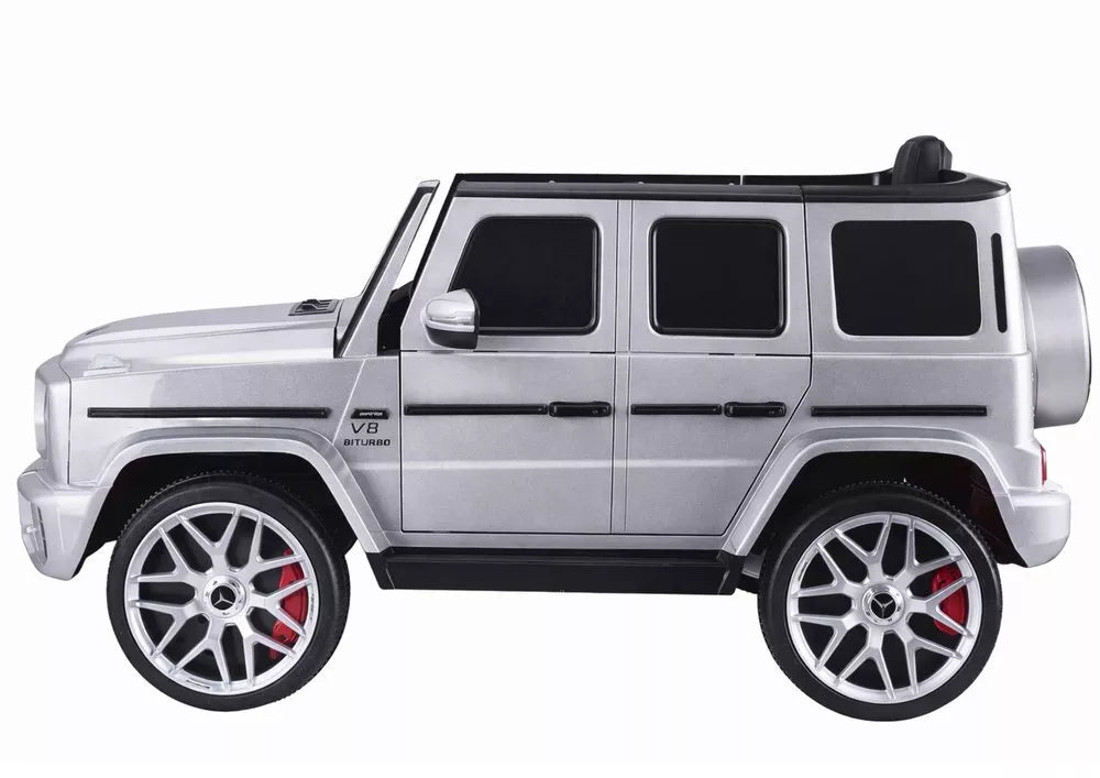 Elektrinis vaikiškas automobilis Mercedes G63 S306‑1 Sidabrinis