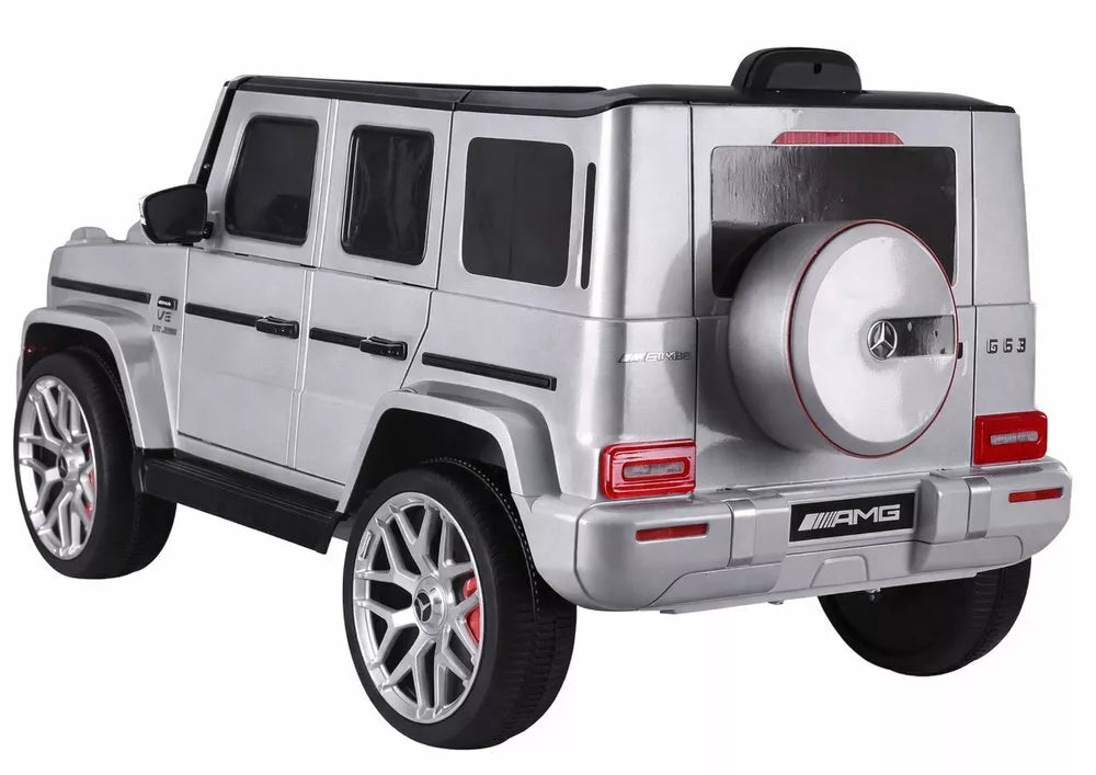 Elektrinis vaikiškas automobilis Mercedes G63 S306‑1 Sidabrinis