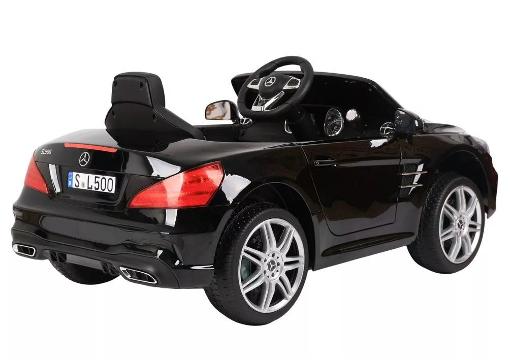 S506 juodas elektromobilis vaikams – Mercedes SL500
