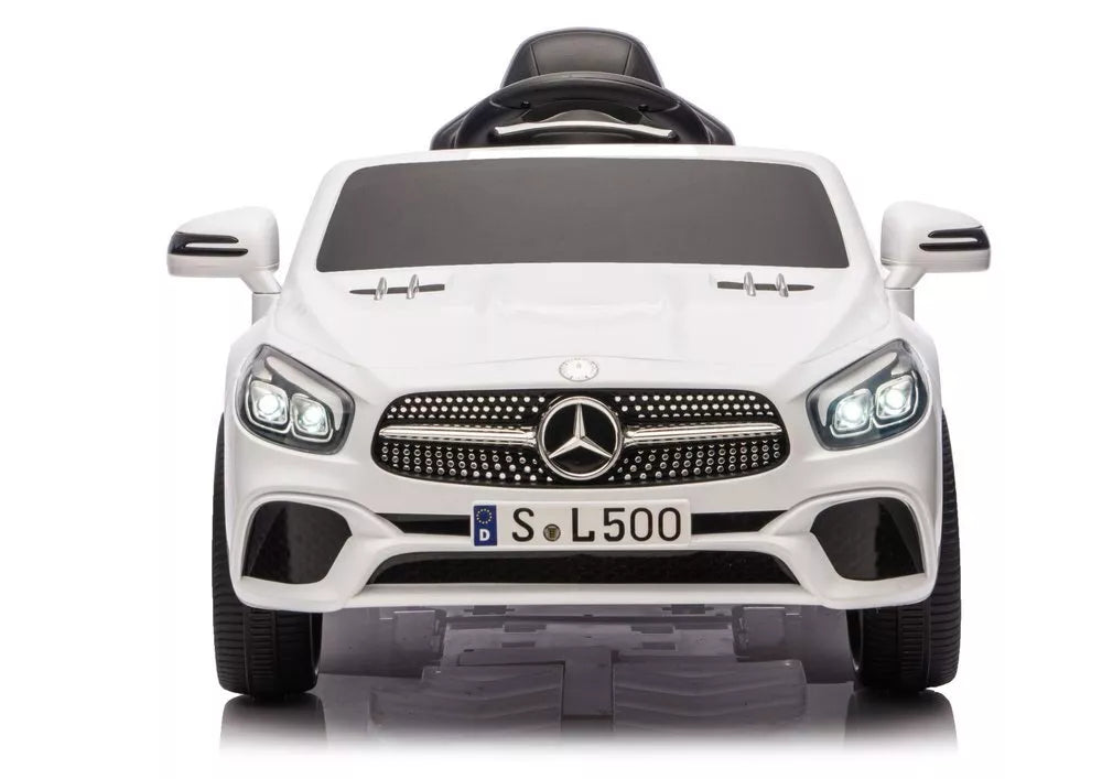 S506 baltas elektromobilis vaikams – Mercedes SL500