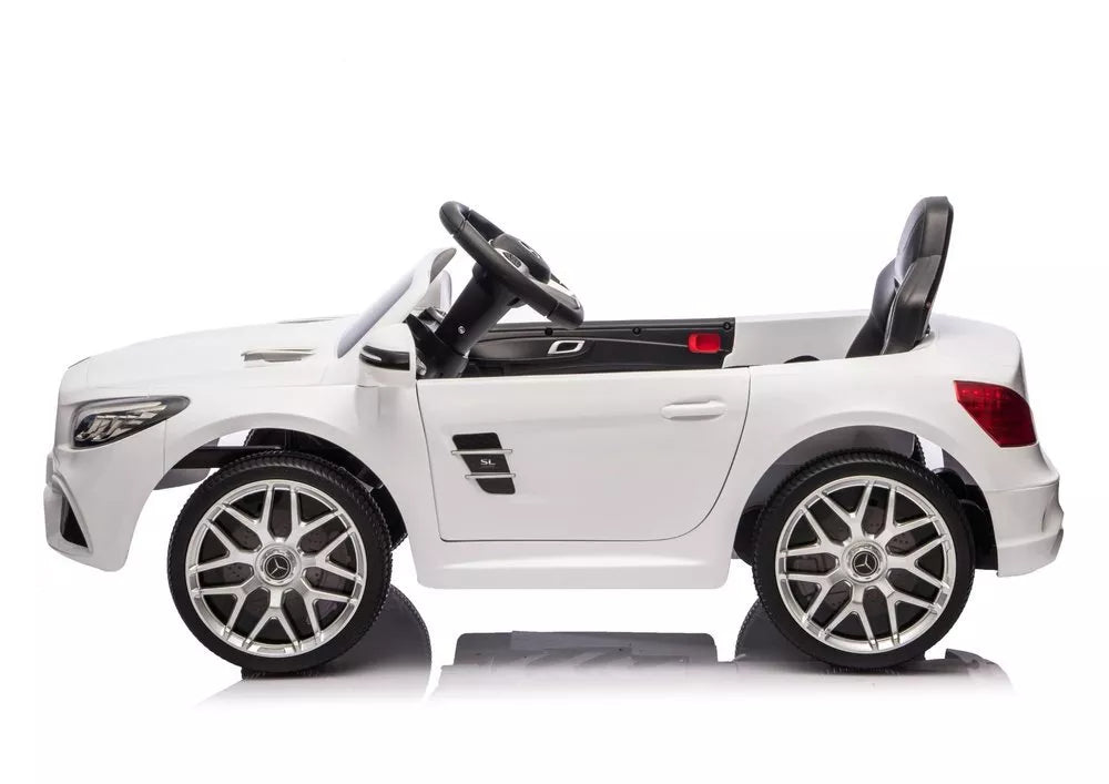 S506 baltas elektromobilis vaikams – Mercedes SL500