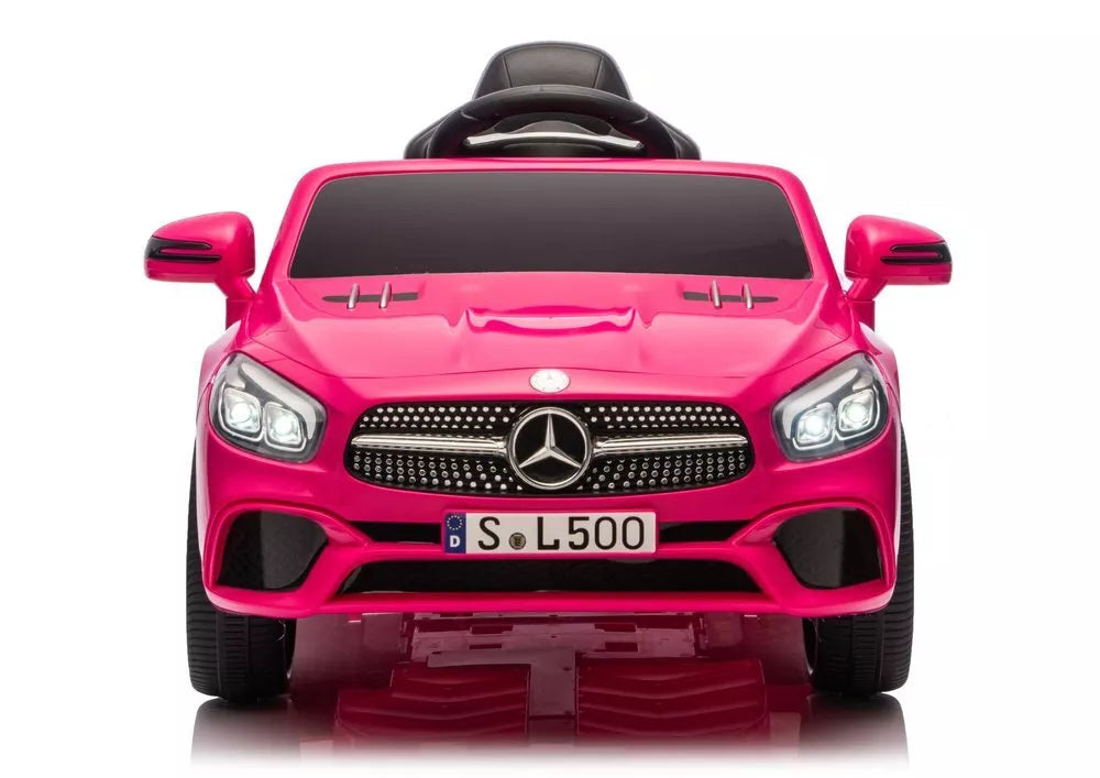S506 rožinis elektromobilis vaikams – Mercedes SL500