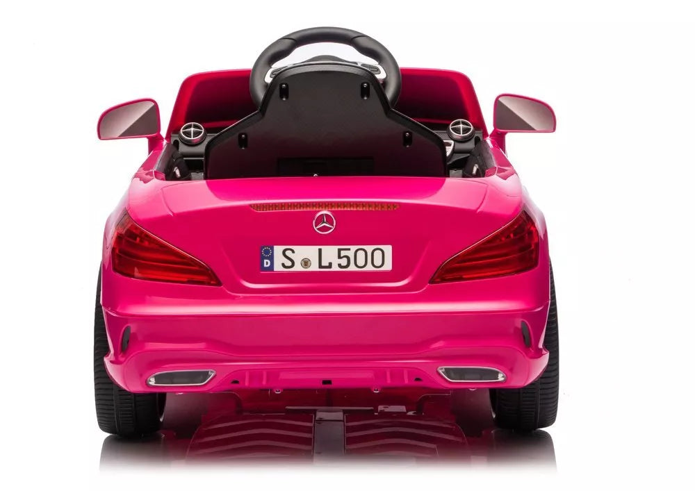 S506 rožinis elektromobilis vaikams – Mercedes SL500