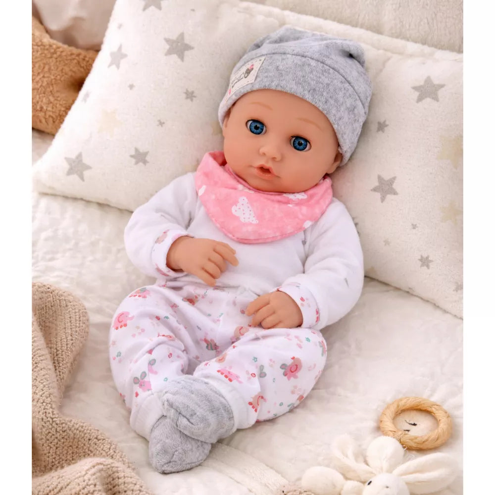 Kūdikio lėlė su maitinimo priedais – 28 cm