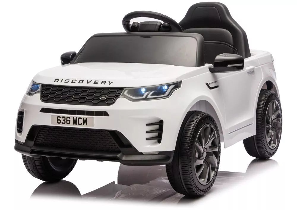 Elektrinis vaikiškas automobilis Land Rover Discovery DLS‑K06 – balta