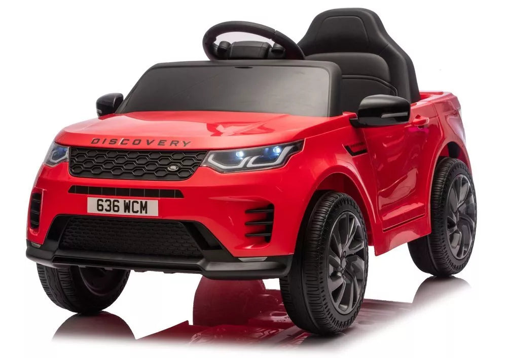 Elektrinis vaikiškas automobilis Land Rover Discovery DLS‑K06 – raudona