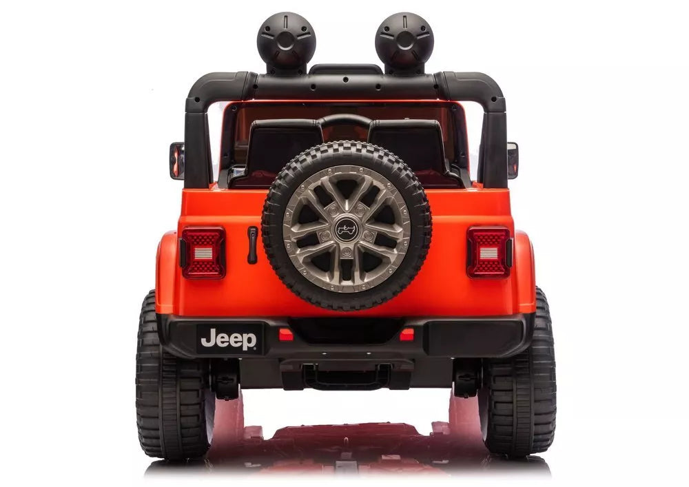 Jeep Rubicon 4×4 DK‑JWR556 – 24V, 4×200W, oranžinis elektromobilis vaikams