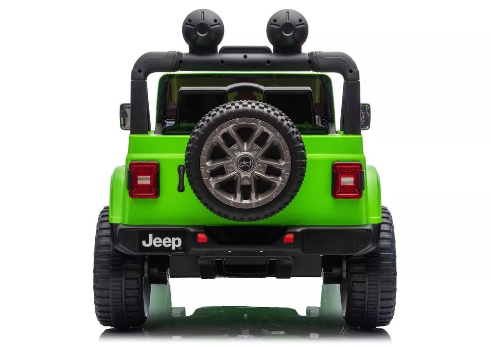 Jeep Rubicon 4×4 DK‑JWR556 – 24V, 4×200W, žalias elektromobilis vaikams