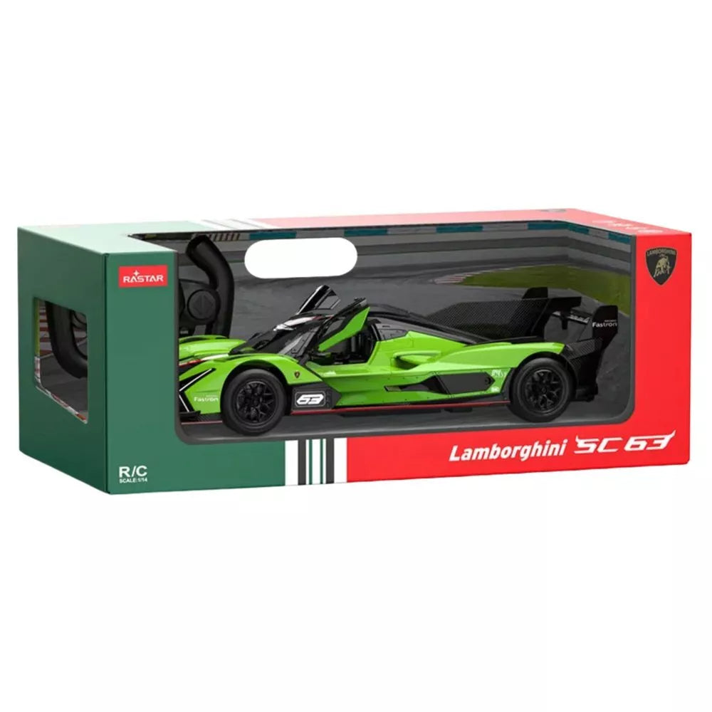 Lamborghini SC63 RASTAR 1:14 Žalias lenktyninis RC automobilis