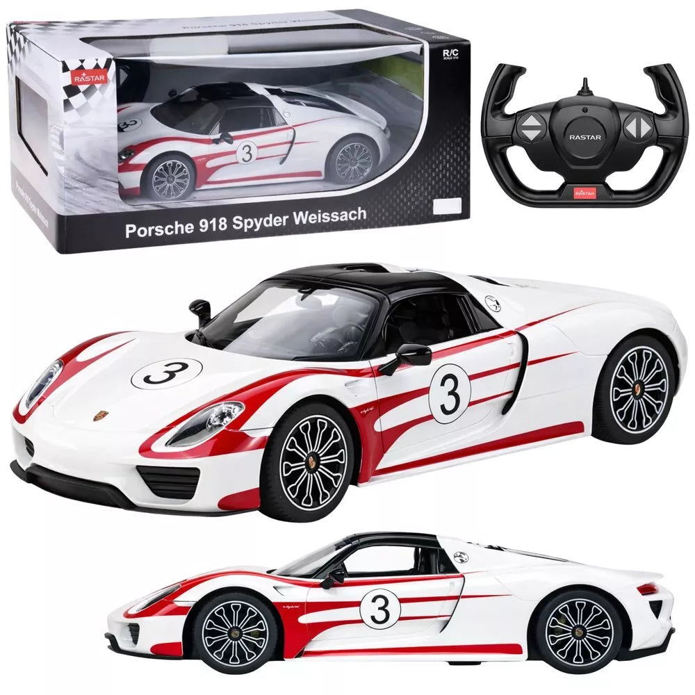 Porsche 918 Spyder Performance RASTAR 1:14 – Baltas RC automobilis