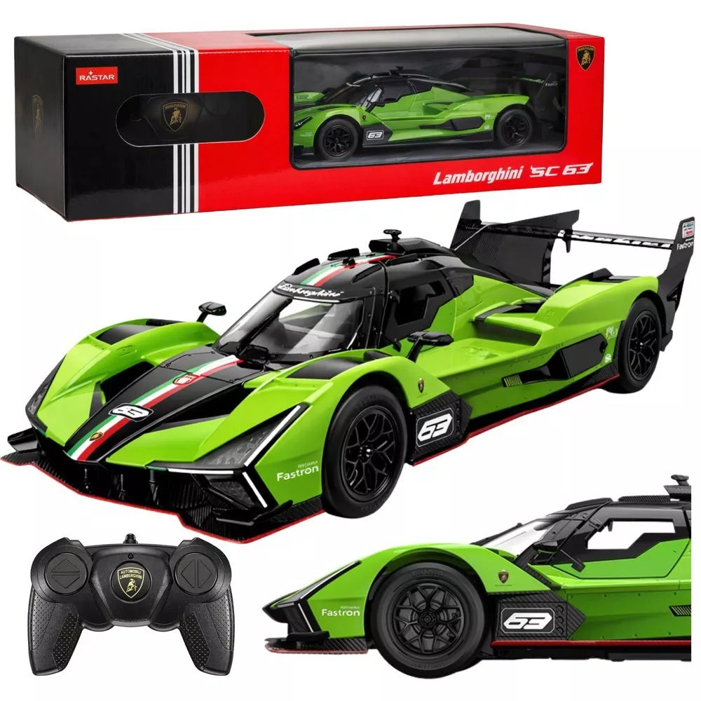 Lamborghini SC63 LMDh RASTAR 1:24 – Žalias RC automobilis