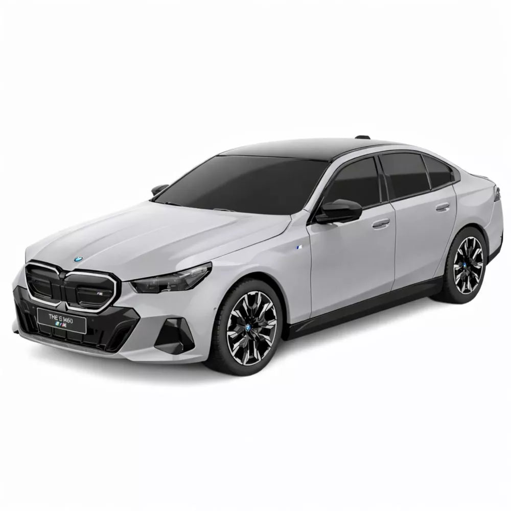 BMW i5 RASTAR 1:24 – pilkas nuotoliniu būdu valdomas elektromobilis