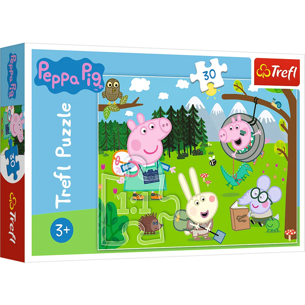30 detalių dėlionė „Lauko ekspedicija – Peppa Pig“