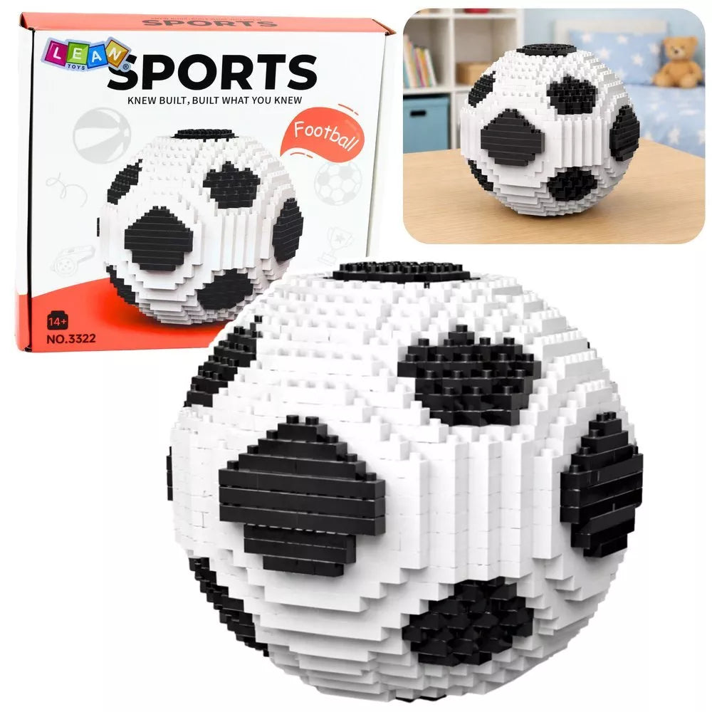 Futbolo kamuolio 3D konstruktorius – 864 detalių modelis