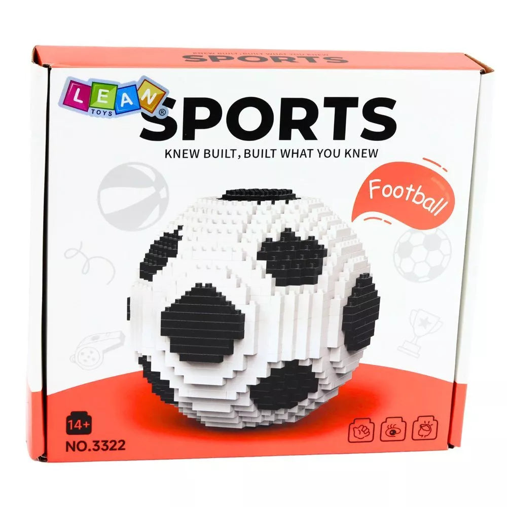 Futbolo kamuolio 3D konstruktorius – 864 detalių modelis