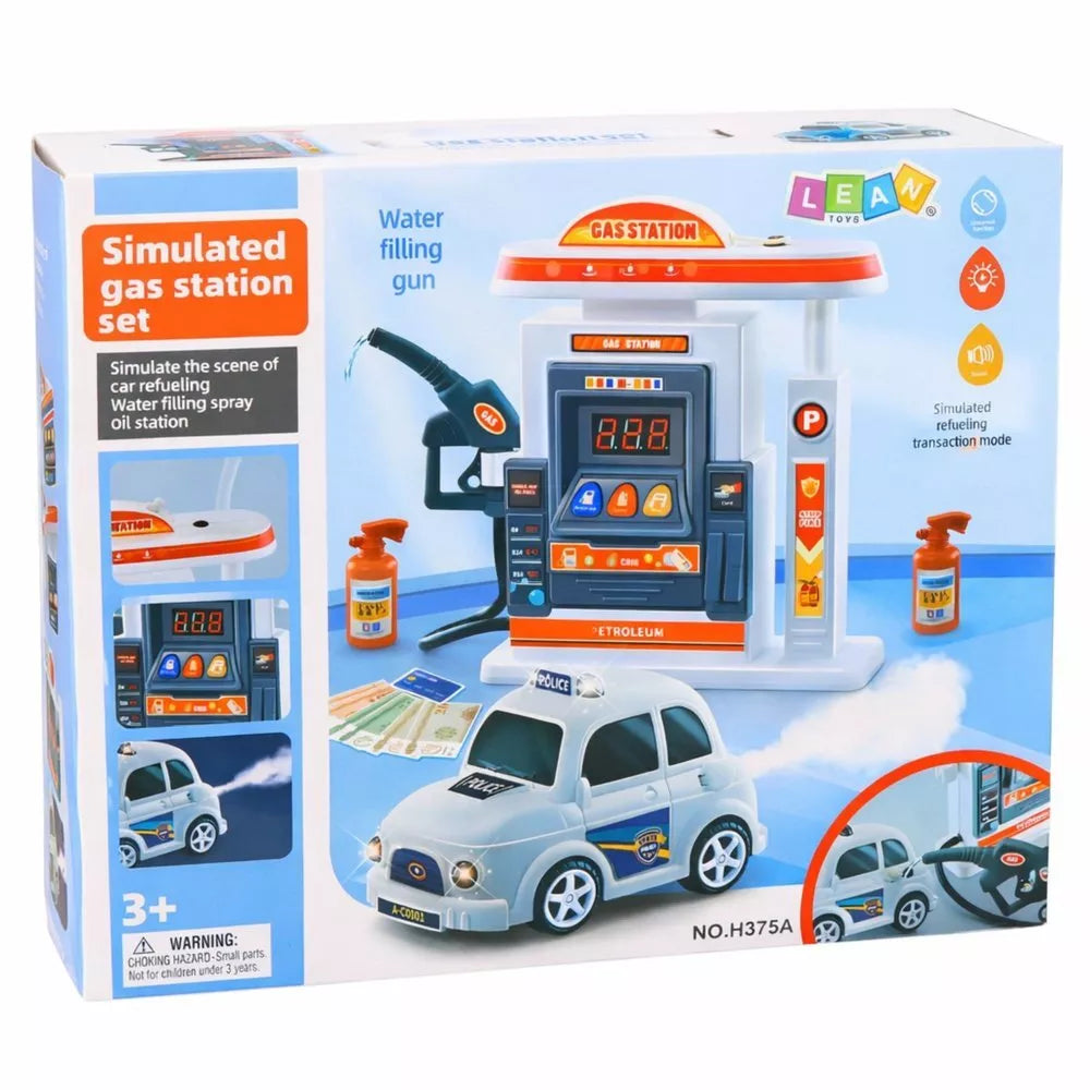 Interaktyvi degalinė su automobiliu