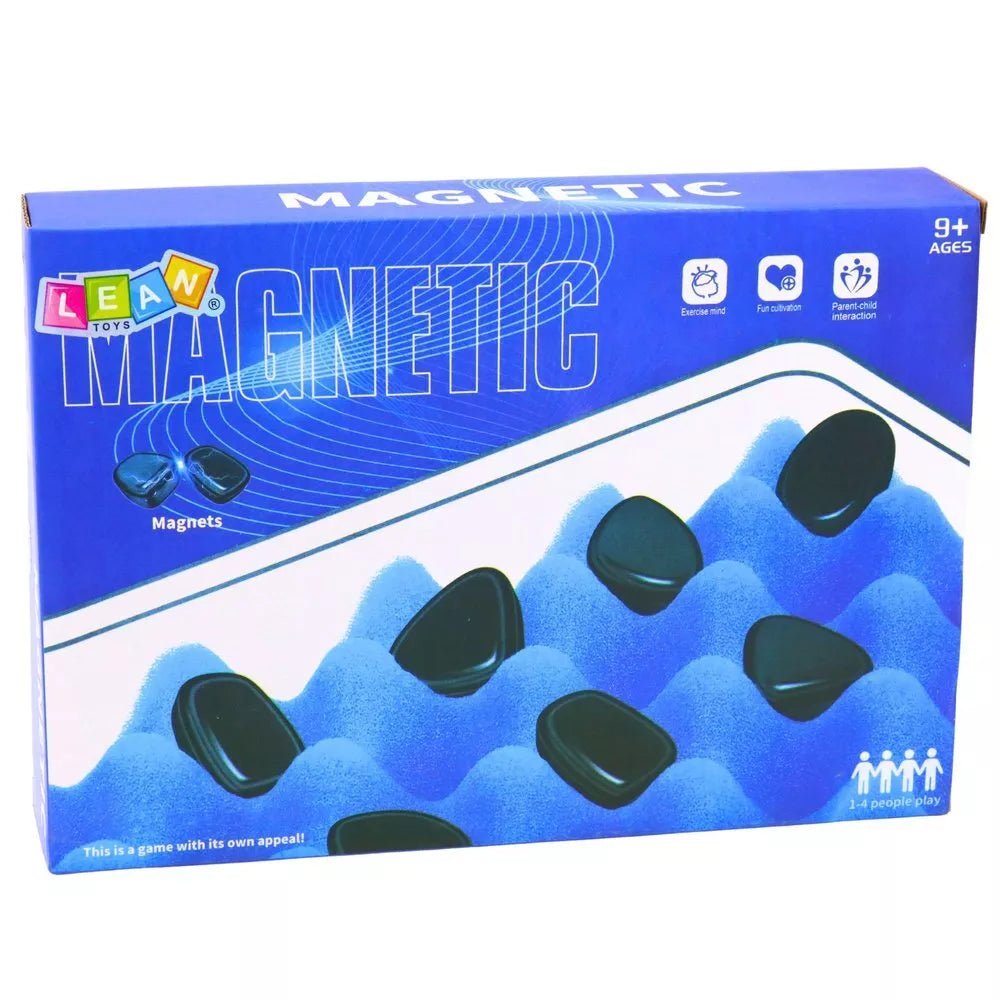 Magnetinių akmenukų įgūdžių žaidimas su lenta
