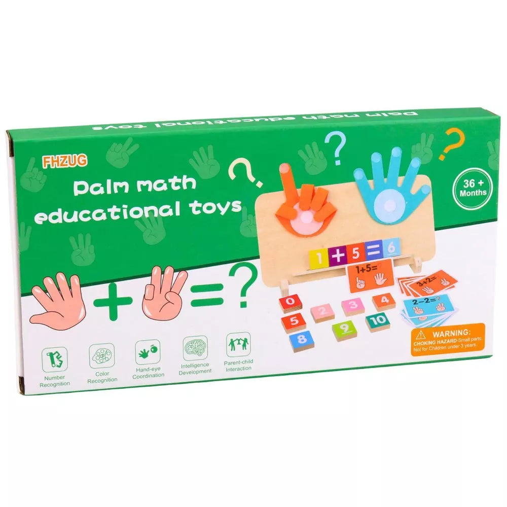 Medinė matematinė dėlionė „Pirštukai skaičiavimui“