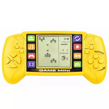 Elektroninis Tetris žaidimas – nešiojama LCD konsolė geltona