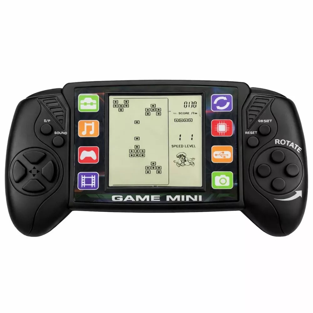 Elektroninis Tetris žaidimas – nešiojama LCD konsolė juoda
