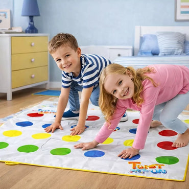 Twist Fun šeimos žaidimų kilimėlis – vikrumo ir judesio žaidimas