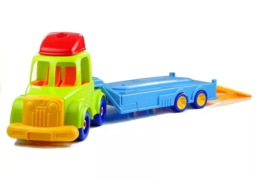Transporto priemonių rinkinys su išardomais elementais – policija, gaisrinė ir autovežis