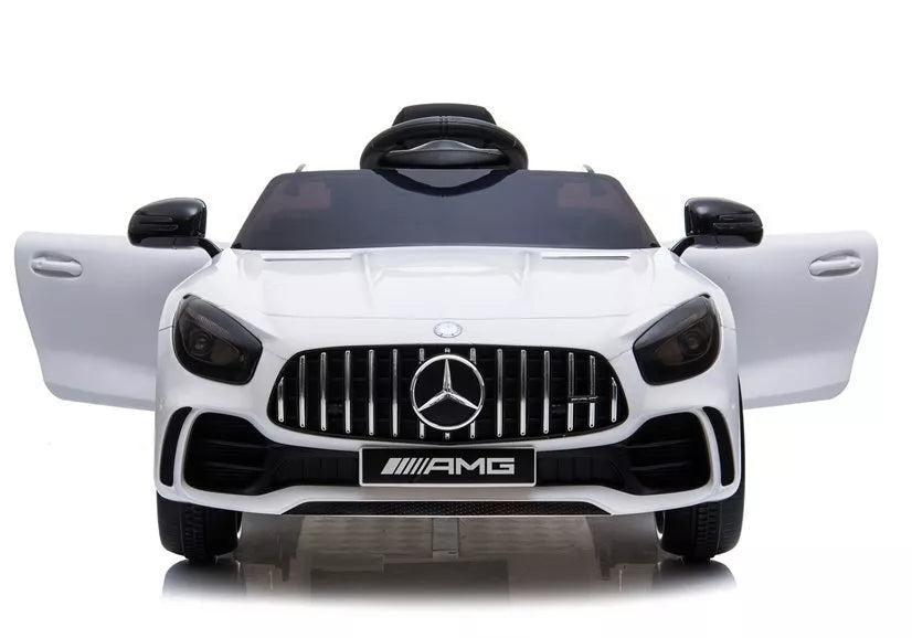 Elektrinis vaikiškas automobilis Mercedes GTR – baltas