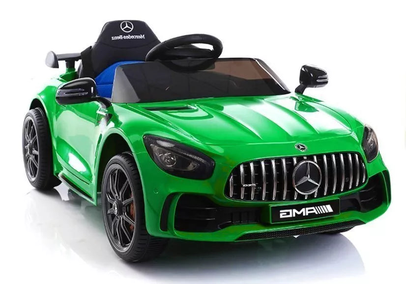 Elektrinis vaikiškas automobilis Mercedes GTR – žalias