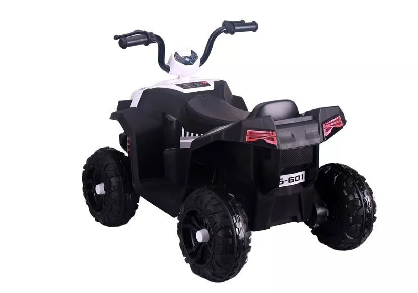 S601 White – elektrinis vaikiškas keturratis (Quad) – baltas