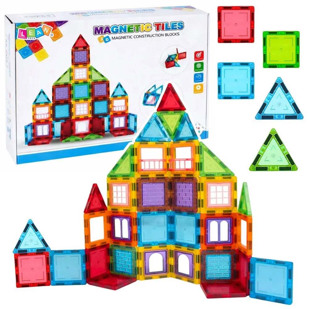 3D magnetinės kaladėlės – 45 el.