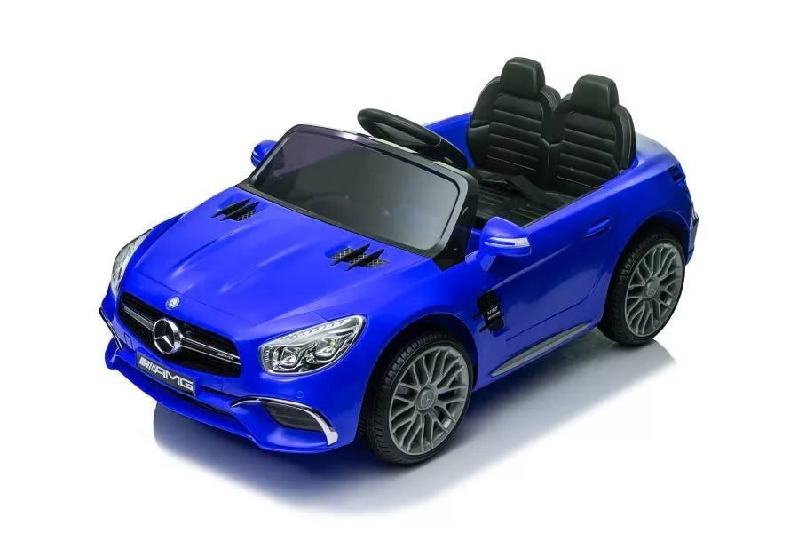 Elektrinis vaikiškas automobilis Mercedes SL65 S (mėlynas, lakuotas, su LCD ekranu)
