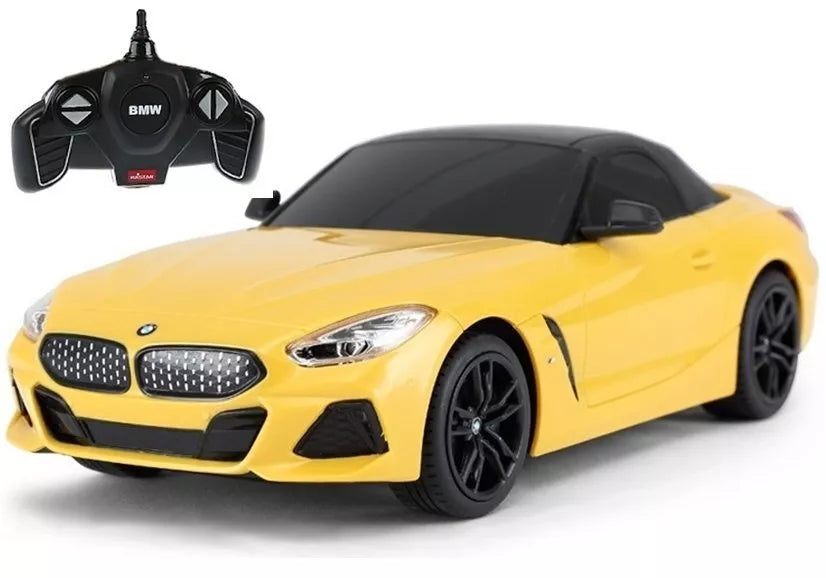 BMW Z4 Roadster RASTAR 1:18 – geltonas nuotolinio valdymo automobilis (2.4G)